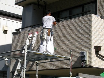 大阪市中央区サイデング補修工事施工例 リフォーム前 その2