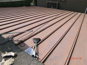 大阪市天王寺区Y様邸屋根遮熱塗装工事施工事例 リフォーム前 その2