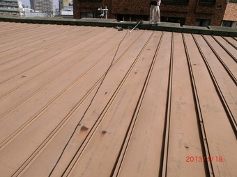 大阪市天王寺区Y様邸屋根遮熱塗装工事施工事例 リフォーム前