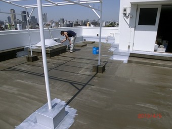 大阪市天王寺区Tビル屋上防水施工事例 リフォーム後 その4